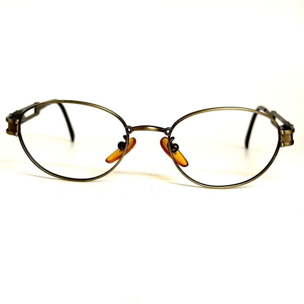 O'ZONE Mod 1004 Col 707 Eyeglasses Frames Italy 50-18-135 Pewter Oval Vintage